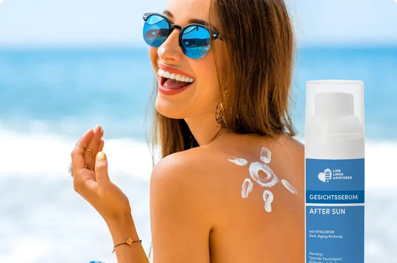 Mit Sonnenserum sind Sie nach dem Sonnenbad sicher